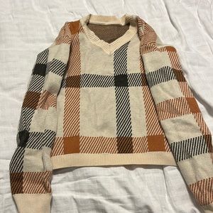 Flannel sweater